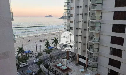 Apartamento duplex com excelente vista para o mar, à 40 metros da praia na pitangueiras.