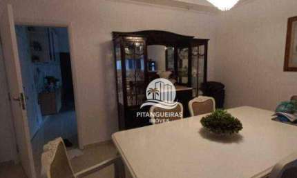 APARTAMENTO AMPLO REFORMADO, COM 3 SUÍTES, 1 QUADRA DA PRAIA DE PITANGUEIRAS, COM LAZER E 2 VAGAS DE GARAGEM