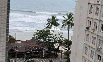 PITANGUEIRAS – NA QUADRA DA PRAIA COM MARAVILHOSA VISTA MAR, VAGA DE GARAGEM DEMARCADA NO PRÉDIO, 95 M² ÚTEIS, CONDONDOMÍNIO BAIXO.