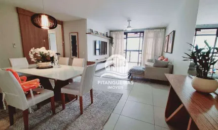 Apartamento com 3 dormitórios à venda, 140 m² - pitangueiras - guarujá/sp