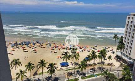 Apartamento amplo com excelente vista para o mar na Praia das Pitangueiras no Guarujá