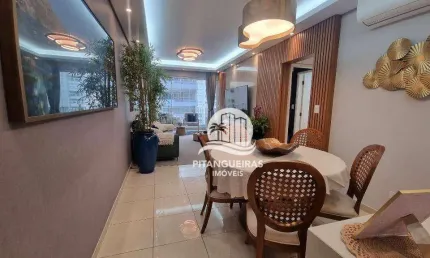 Apartamento com 2 dormitórios à venda, 90 m² - pitangueiras - guarujá/sp