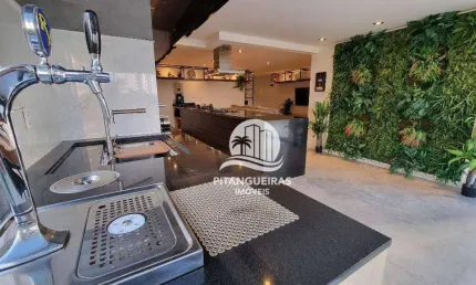Apartamento com 3 dormitórios à venda, 165 m² - pitangueiras - guarujá/sp