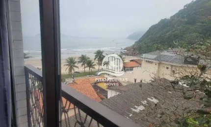 Lindo e aconchegante apartamento de 2 dormitórios na Praia do Tombo tendo uma maravilhosa vista para o Mar.