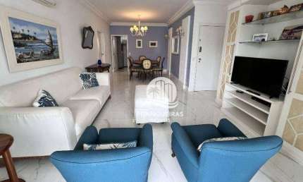 Apartamento com 3 dormitórios para alugar, 140 m² por R$ 8.002,00/mês - Pitangueiras - Guarujá/SP