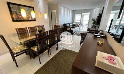 Apartamento com 3 dormitórios para alugar, 115 m² - Pitangueiras - Guarujá/SP