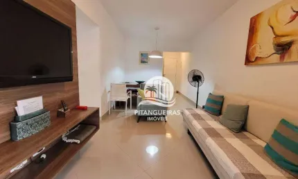 Apartamento com 2 dormitórios à venda, 75 m² - pitangueiras - guarujá/sp
