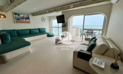 Apartamento com 3 dormitórios à venda, 145 m² - pitangueiras - guarujá/sp