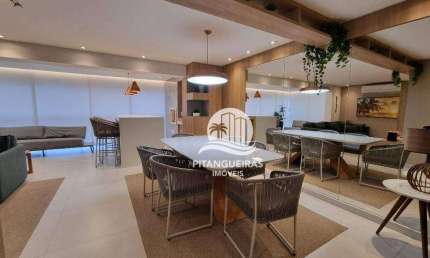 Praia Pitangueiras, Amplo Apartamento Finamente Decorado com 3 dormitórios, 115 m², 02 Vagas de Garagens, Lazer Completo - Guarujá/SP