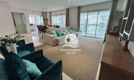Apartamento com 3 dormitórios à venda, 175 m² - pitangueiras - guarujá/sp