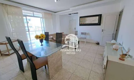 Apartamento com 3 quartos e 1 vaga de garagem, na quadra da praia na Pitangueiras  Guarujá/SP.