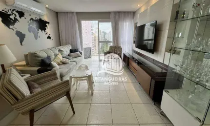 Apartamento com 3 dormitórios à venda, 130 m²  - pitangueiras - guarujá/sp