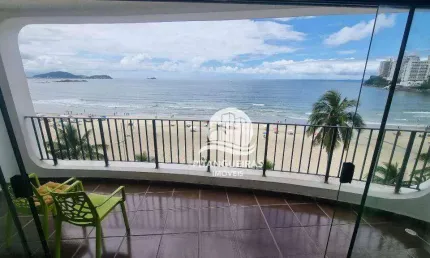 Apartamento com 4 dormitórios à venda, 144 m² - astúrias - guarujá/sp