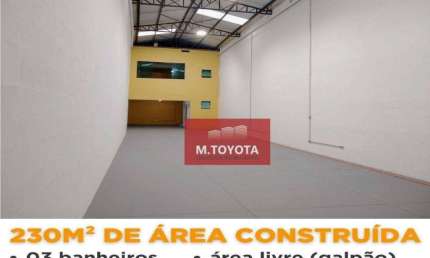 Galpão para alugar, 230m², por R$ 11.500,00/mês - Ponte Grande - Guarulhos / São Paulo