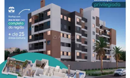 Apartamento com 2 quartos à venda na rua joão bonat, 494, novo mundo, curitiba, 46 m2 por r$ 337.901