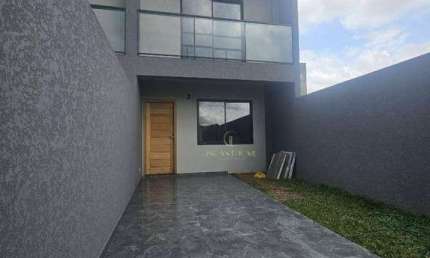 Sobrado com Ático à Venda no Umbará - De Frente para a Rua - 109m² Privativos, 3 Dormitórios, 2 Vagas - R$ 499 Mil - Enquadra no Minha Casa Minha Vida