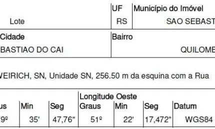 Oportunidade Única em SAO SEBASTIAO DO CAI - RS | Tipo: Terreno | Negociação: Venda Direta Online  | Situação: Imóvel