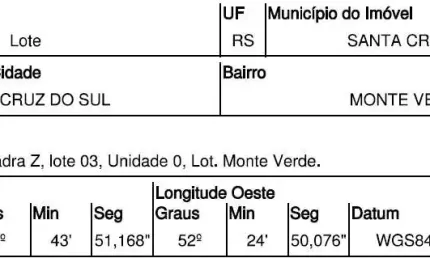 Oportunidade Única em SANTA CRUZ DO SUL - RS | Tipo: Terreno | Negociação: Venda Direta Online  | Situação: Imóvel