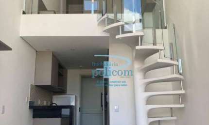 Apartamento Duplex com 1 dormitório para alugar, 35 m² por R$ 3.000,00/mês - Água Branca - São Paulo/SP