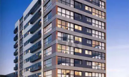 Apartamento de 2 dorm. c/ suite e vaga de garagem no condomínio Le Chaim, Menino Deus, Porto Alegre-RS.