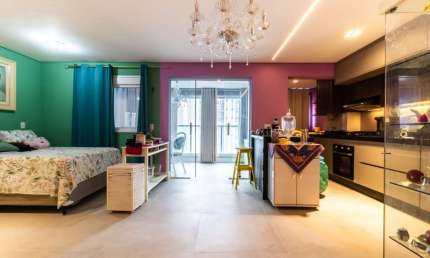 Apartamento tipo para venda com 1 quarto, sendo 1 suíte, 52m²