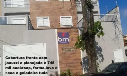 Apartamento à venda em Santo André, Vila Linda, com 02 quartos, com 110 m², residencial martins