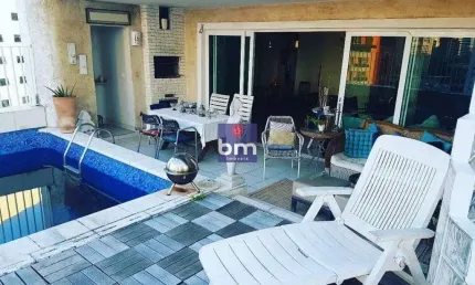 Apartamento triplex para alugar em são paulo, vila morumbi, com 3 suítes, com 370 m²