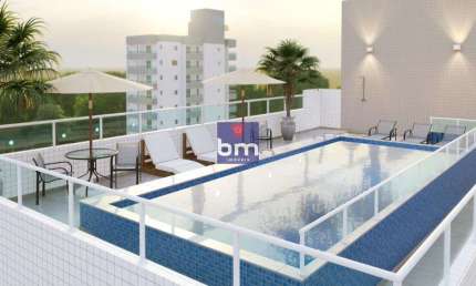 Apartamento à venda em Praia Grande, Guilhermina, com 1 quarto, com 40.61 m²