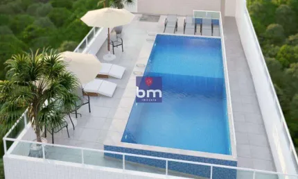 Apartamento à venda em praia grande, guilhermina, com 2 quartos, com 71.14 m²
