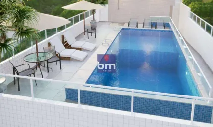 Apartamento à venda em praia grande, guilhermina, com 2 quartos, com 71.14 m²