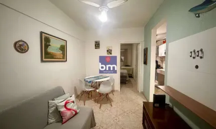 Apartamento à venda em praia grande, canto do forte, com 1 quarto, com 64 m²