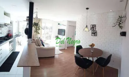 Apartamento com 2 dormitórios à venda, 47 m² - reserva paiquerê, cotia.