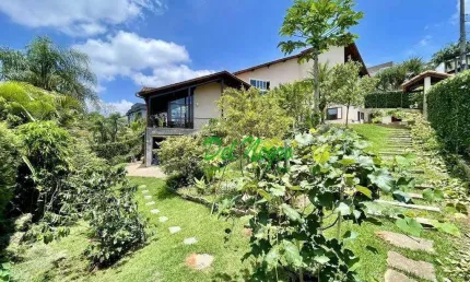 Casa com 4 dormitórios à venda, 445 m² - parque das artes, granja viana.