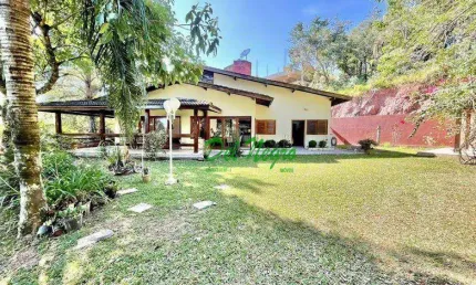 Casa com 5 dormitórios à venda, 446 m² - águas da fazendinha, granja viana.