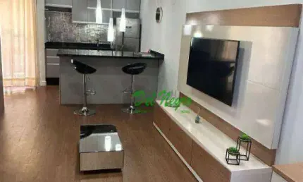 Apartamento com 1 dormitório para alugar, 46 m² - Le Grand Granja Viana.