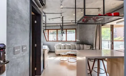 Elegante apartamento tipo para venda em Vila Olímpia com 1 quarto, sendo 1 suíte, 49m²