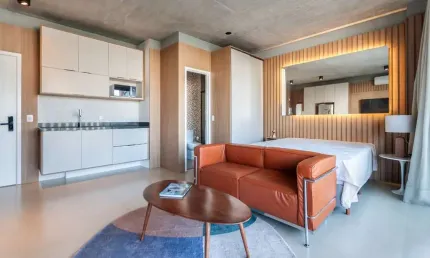 Sensacional apartamento tipo para venda em itaim bibi com 1 quarto, 42m²
