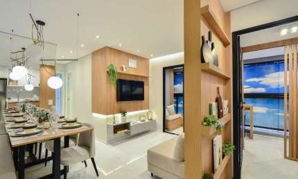 Atraente apartamento tipo para venda com 2 quartos, sendo 1 suíte, 57.35m²