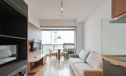 Aconchegante apartamento tipo para venda em Pinheiros com 1 quarto, sendo 1 suíte, 36m²