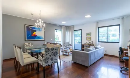Aconchegante apartamento tipo para venda em campo belo com 3 quartos, sendo 2 suítes, 147m²