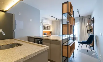 Espetacular studio para venda em Campo Belo com 1 quarto, 40m²