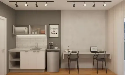 Aconchegante studio para venda em Vila Cordeiro com 1 quarto, sendo 1 suíte, 24m²
