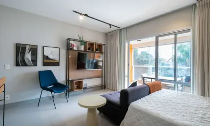 Elegante studio para venda em Campo Belo com 1 quarto, 40m²