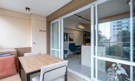 Deslumbrante studio para venda em Campo Belo com 1 quarto, 46m²