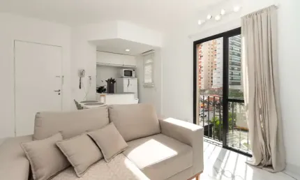 Excelente apartamento tipo para venda em itaim bibi com 1 quarto, sendo 1 suíte, 35m²