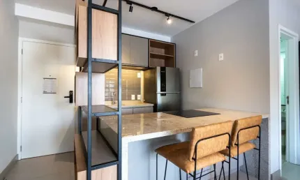 Atraente studio para venda em Campo Belo com 1 quarto, 40m²