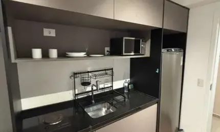 Confortável studio para venda em moema com 1 quarto, sendo 1 suíte, 20m²