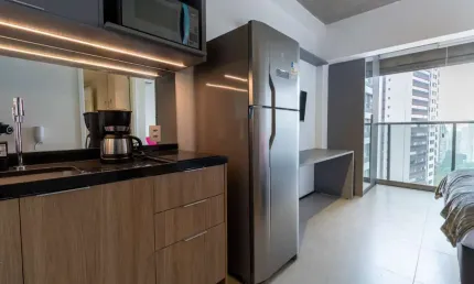 Funcional studio para venda em paraíso com 1 quarto, 22m²