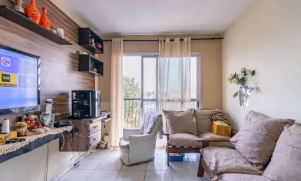 Agradável apartamento tipo para venda em vila das belezas com 3 quartos, 60m²