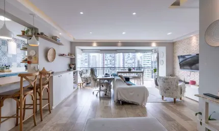 Elegante apartamento tipo para venda em vila andrade com 2 quartos, sendo 1 suíte, 88m²